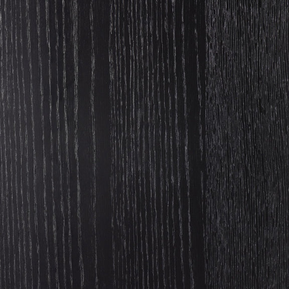 Millie Panel and Glass Door Double Cabinet - Drifted Matte Black
