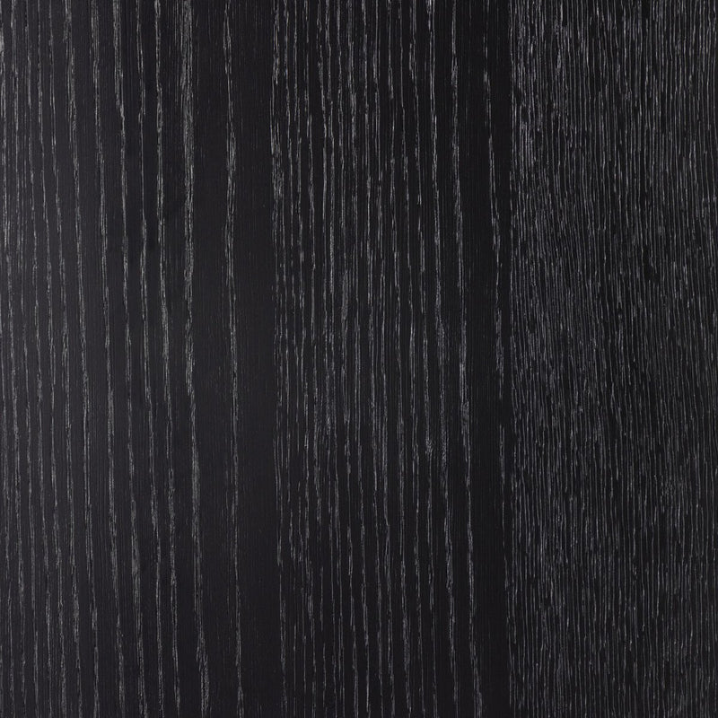 Millie Panel and Glass Door Double Cabinet - Drifted Matte Black
