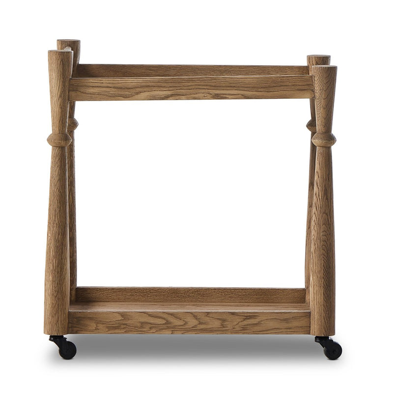 Alamosa Bar Cart - Light Wash Oak