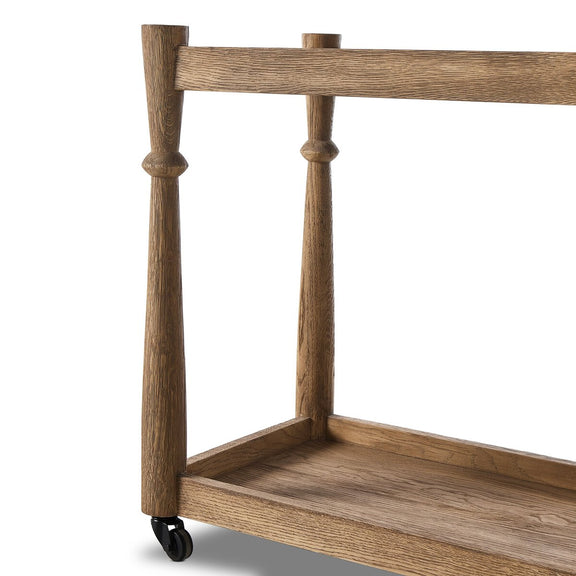 Alamosa Bar Cart - Light Wash Oak