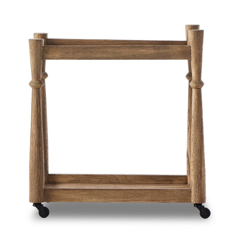 Alamosa Bar Cart - Light Wash Oak