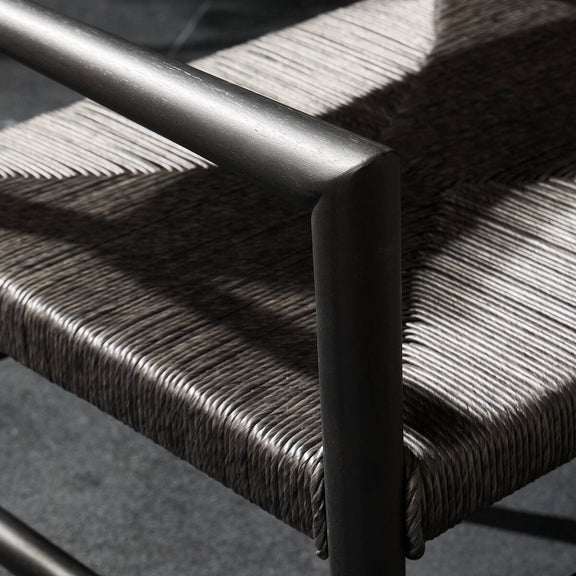 Lomas Outdoor Dining Armchair - Black Teak