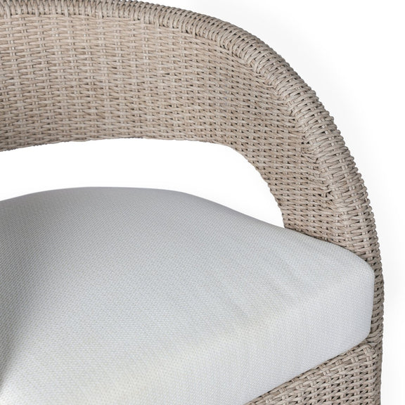 Hawkins Outdoor Swivel Chair - Vintage White