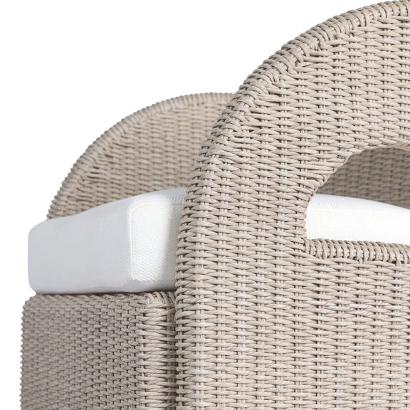 Hawkins Outdoor Swivel Chair - Vintage White