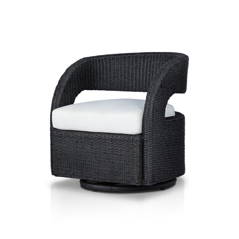 Hawkins Outdoor Swivel Chair - Vintage Coal