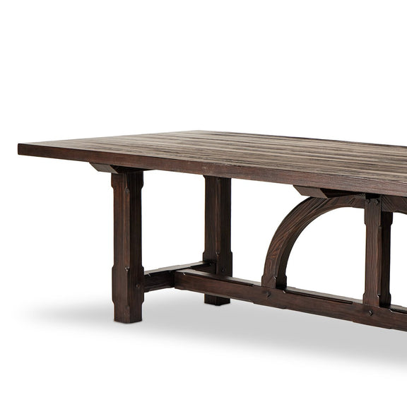 The Arch Dining Table - Medium Brown Fir Veneer
