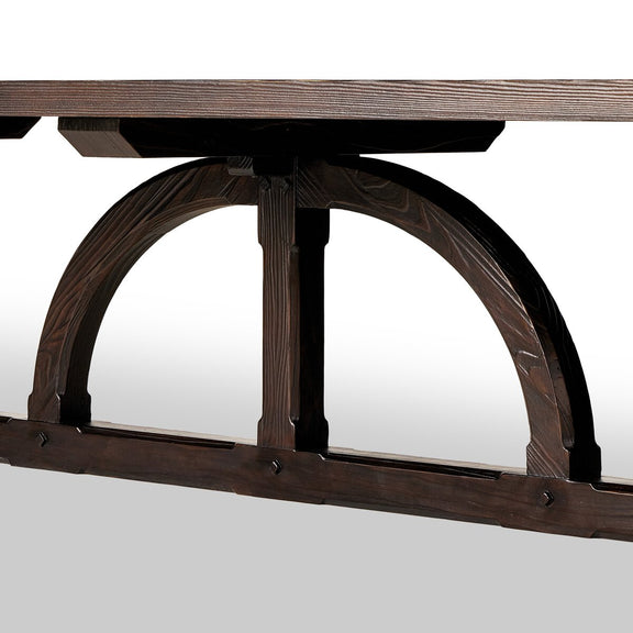 The Arch Dining Table - Medium Brown Fir Veneer