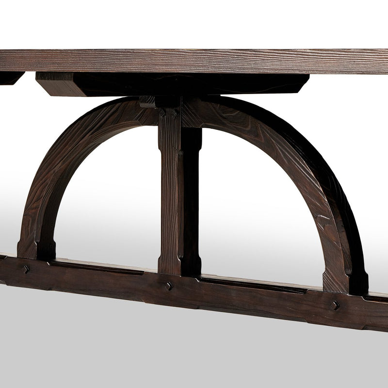 The Arch Dining Table - Medium Brown Fir Veneer