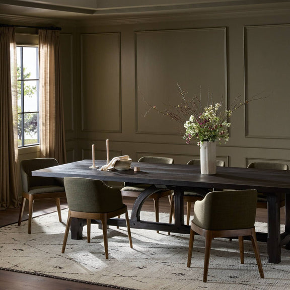 The Arch Dining Table - Medium Brown Fir Veneer