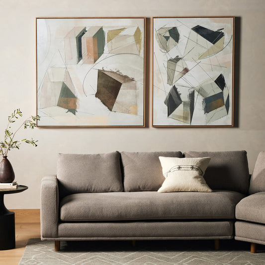 Escalate Diptych by Coup d'Esprit - White Oak Floater