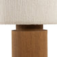 Haney Floor Lamp - Light Smoked Oak Veneer