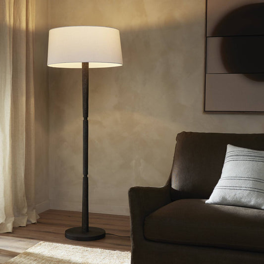 Fernando Floor Lamp - Forged Black Aluminum