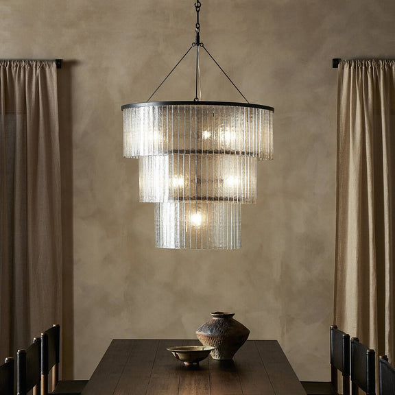 Meredith Large Chandelier - Antiqued Iron