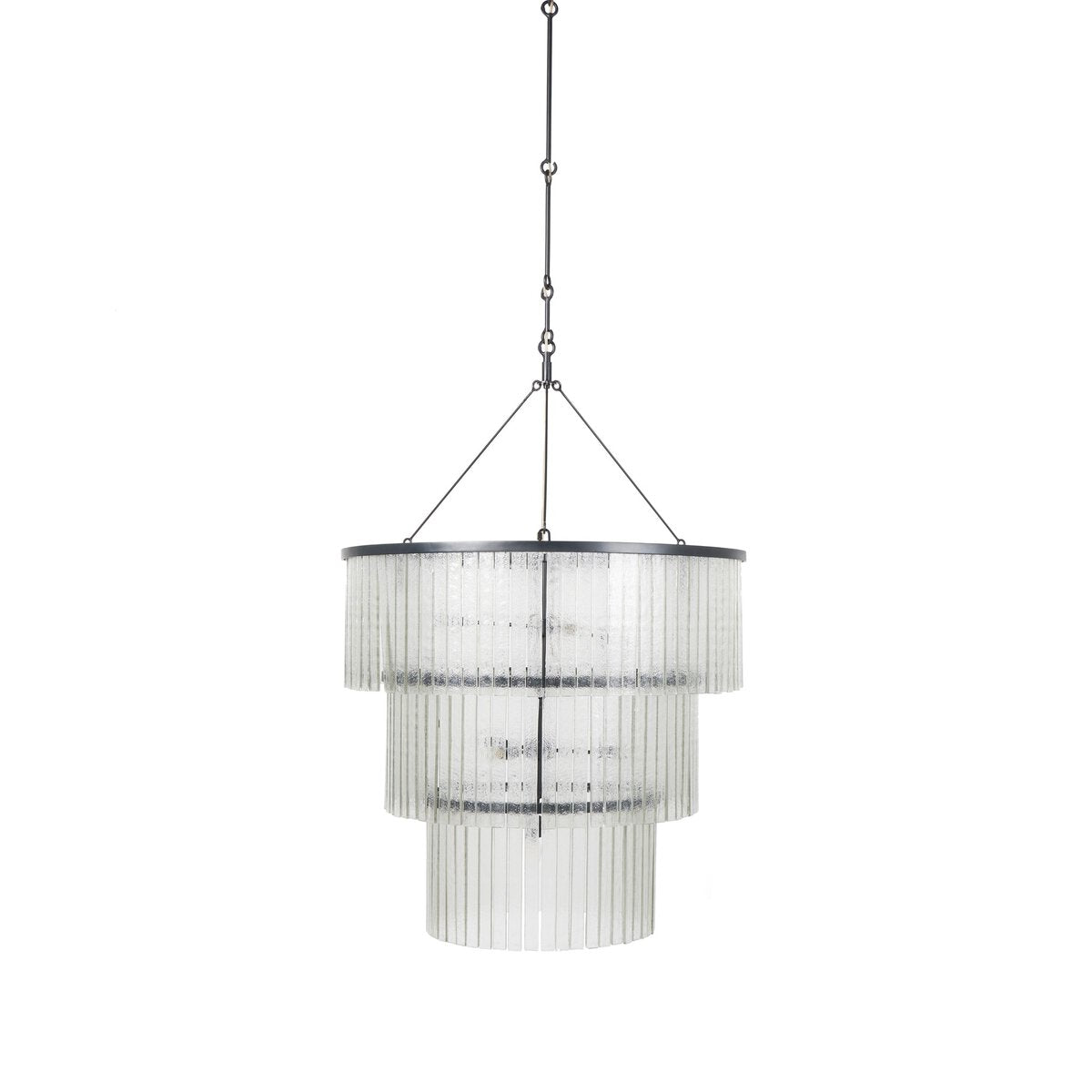 Meredith Large Chandelier - Antiqued Iron