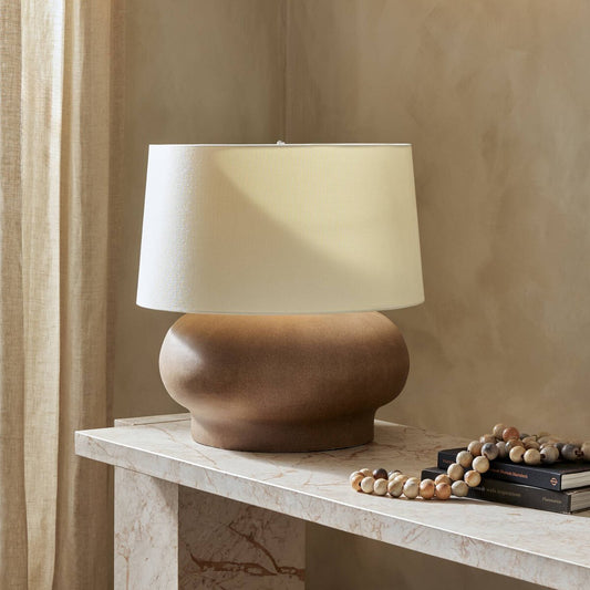 Kragen Table Lamp - Dark Sand Porcelain