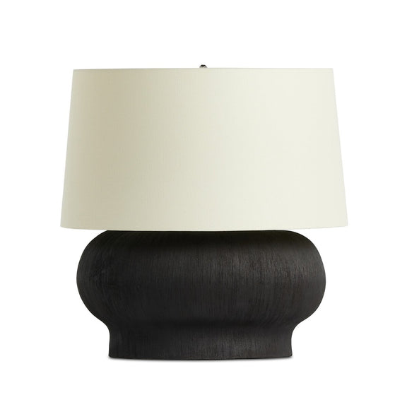 Kragen Table Lamp - Textured Matte Black Porcelain