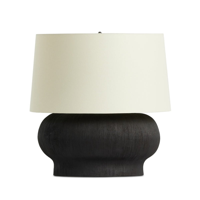 Kragen Table Lamp - Textured Matte Black Porcelain