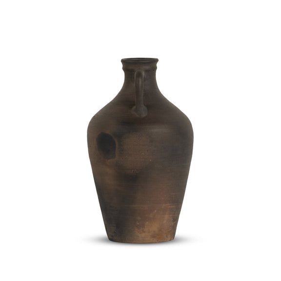 Kamari Vessel - Aged Black Terracotta