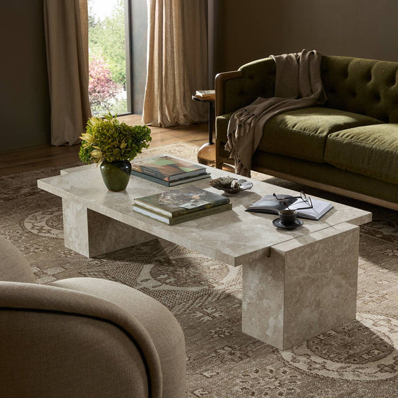 Romano Coffee Table - Lunar Marble