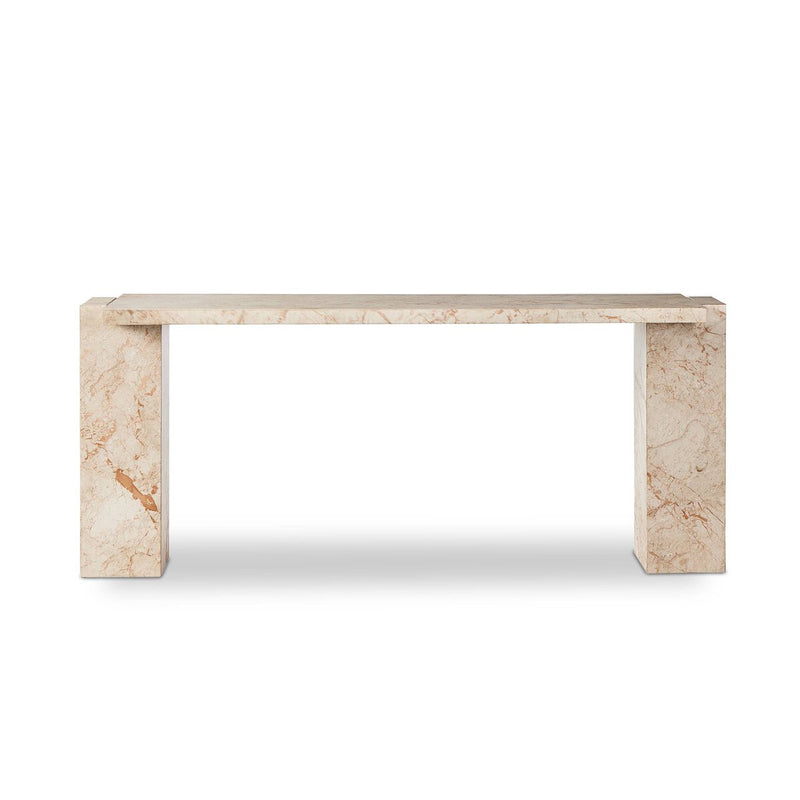 Romano Console Table - Desert Taupe Marble