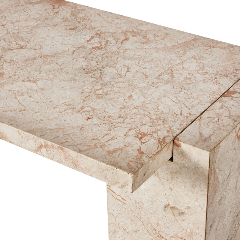 Romano Console Table - Desert Taupe Marble