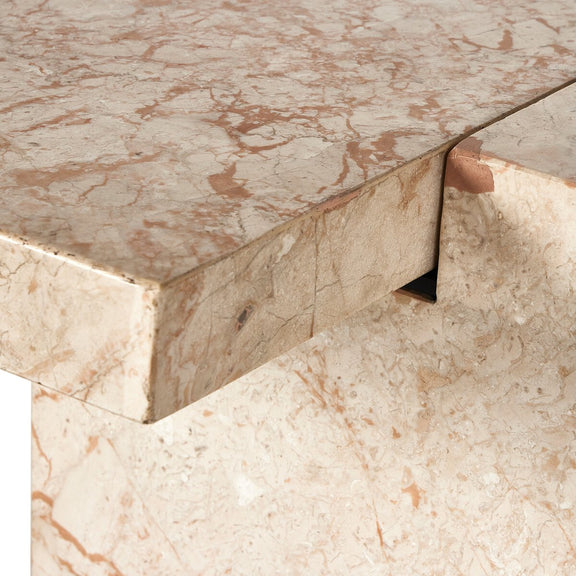Romano Console Table - Desert Taupe Marble