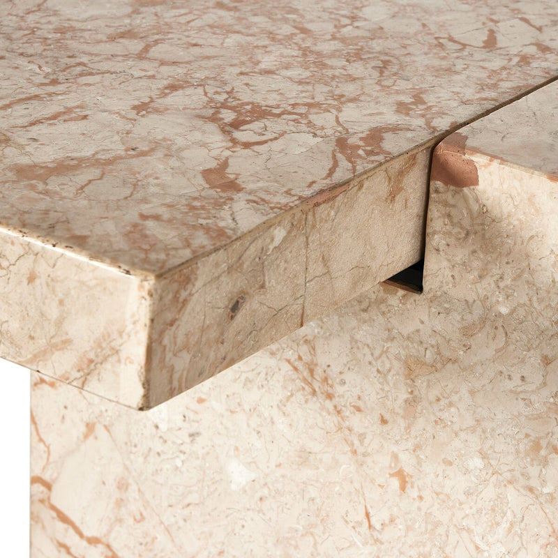 Romano Console Table - Desert Taupe Marble