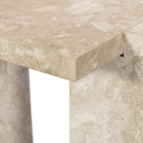 Romano End Table - Lunar Marble