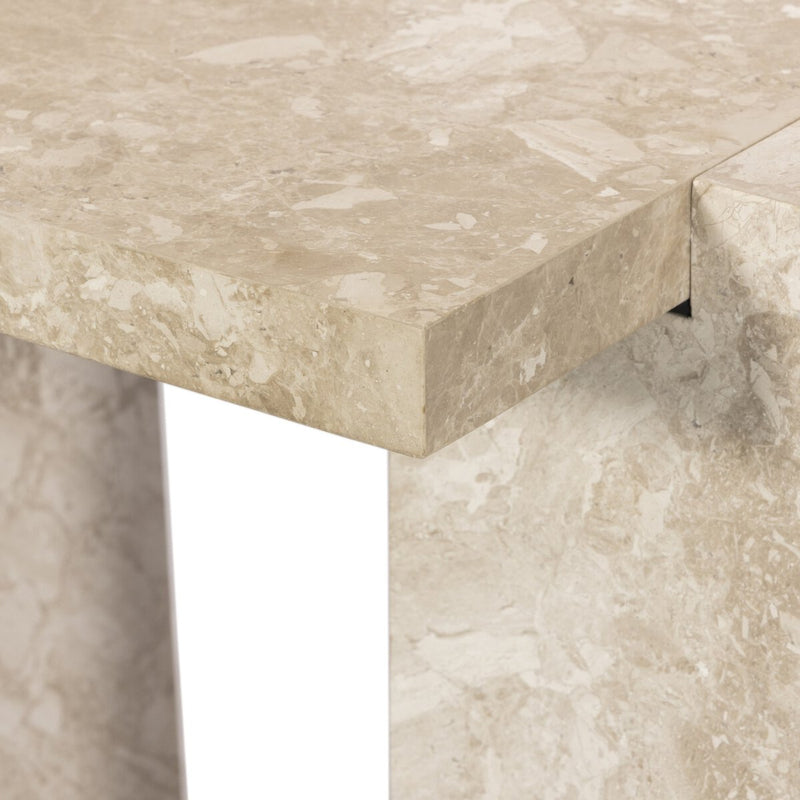 Romano End Table - Lunar Marble