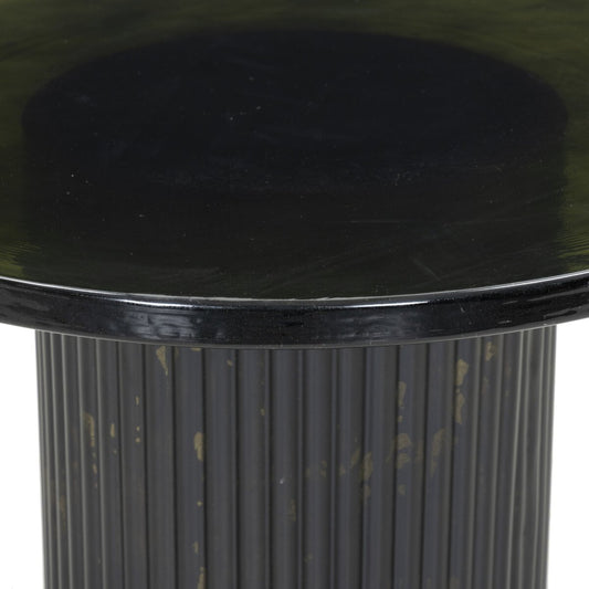 Ruben End Table - Moss Cast Glass