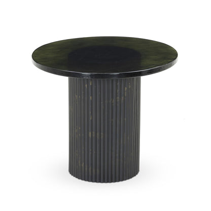 Ruben End Table - Moss Cast Glass