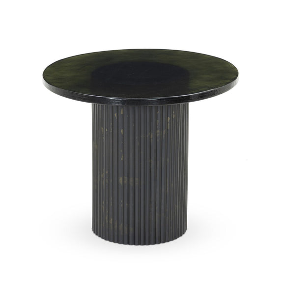Ruben End Table - Moss Cast Glass