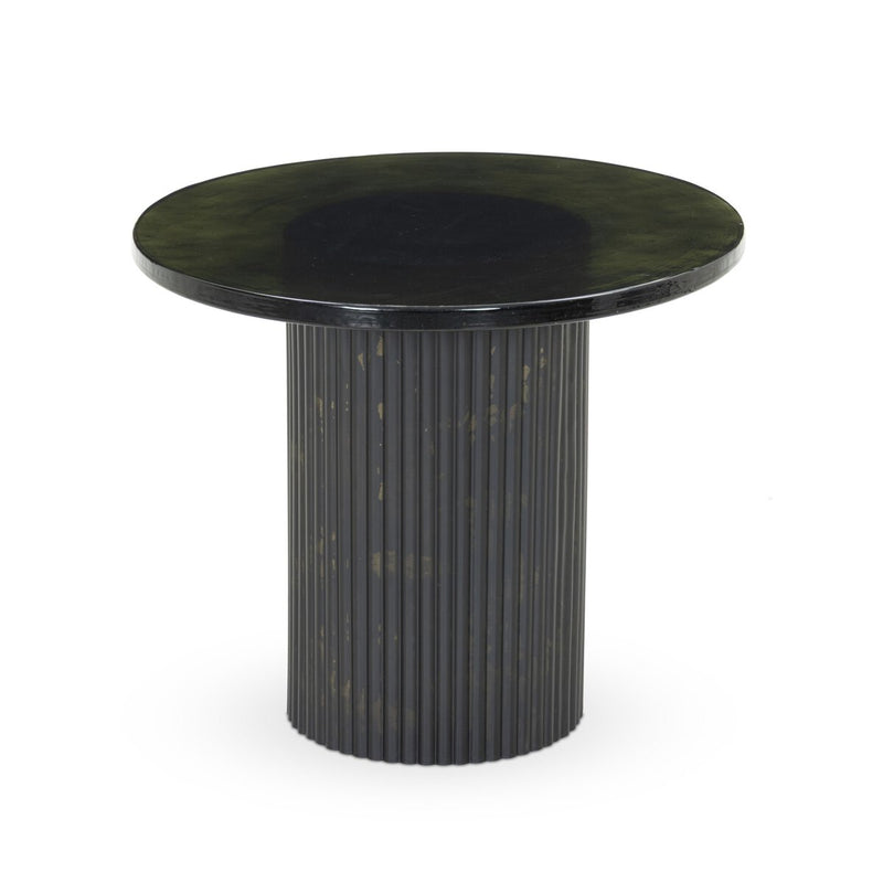 Ruben End Table - Moss Cast Glass