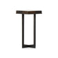Giselle End Table - Amber Cast Glass