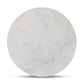 Fox End Table - Polished White Marble
