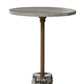 Raven End Table - Ebony Marble