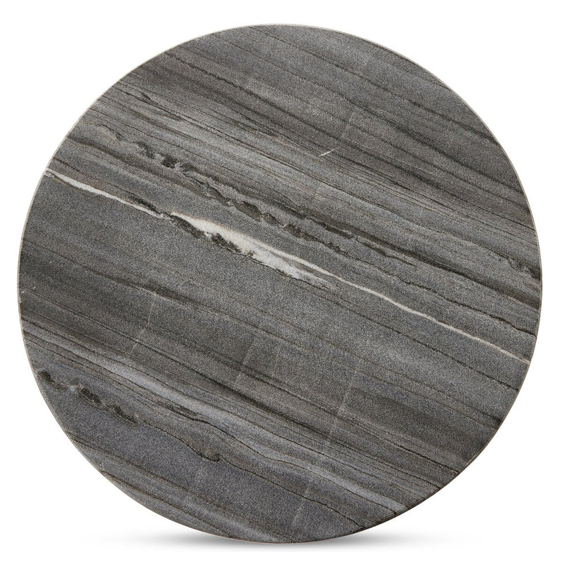 Raven End Table - Ebony Marble