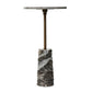 Raven End Table - Ebony Marble