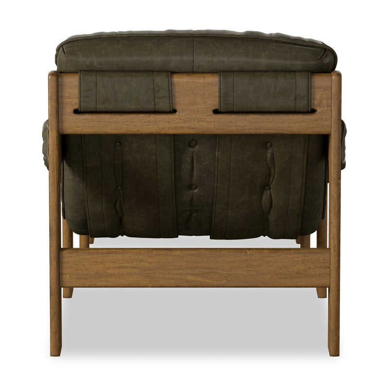 Halston Chair With Ottoman - Dulane Moss