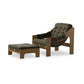 Halston Chair With Ottoman - Dulane Moss