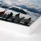 Verbier View by Slim Aarons - White Maple Floater
