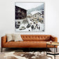Klosters by Slim Aarons - White Maple Floater