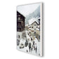 Klosters by Slim Aarons - White Maple Floater