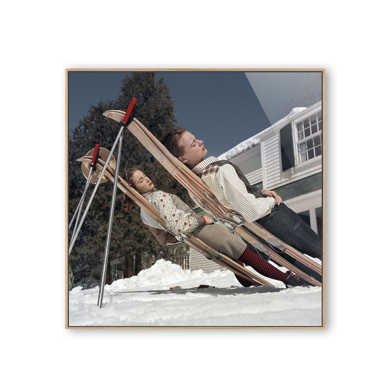 New England Skiing by Slim Aarons - White Oak Floater
