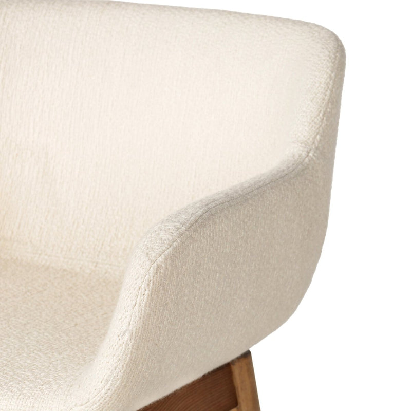 Hannah Swivel Bar + Counter Stool - Kerbey Ivory