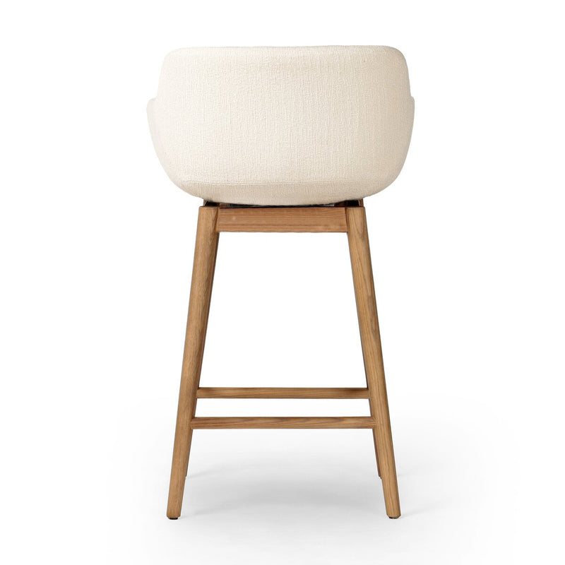Hannah Swivel Bar + Counter Stool - Kerbey Ivory