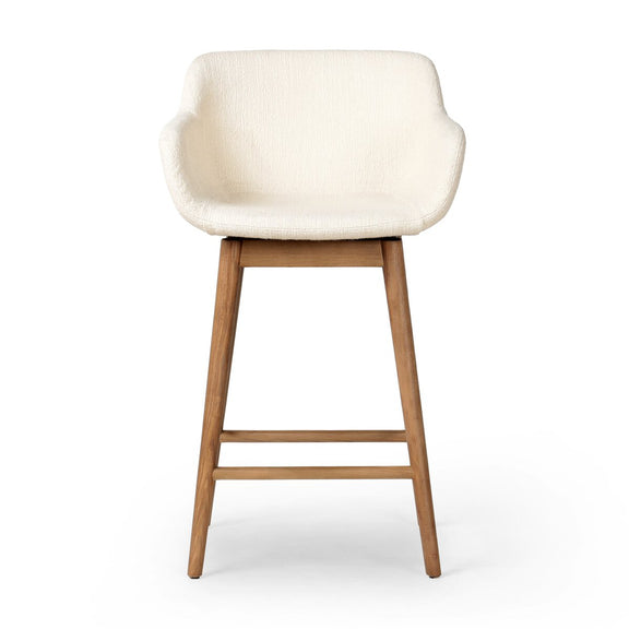 Hannah Swivel Bar + Counter Stool - Kerbey Ivory