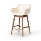Hannah Swivel Bar + Counter Stool - Kerbey Ivory
