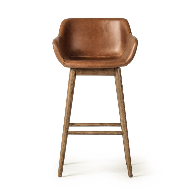 Hannah Swivel Bar + Counter Stool - Sonoma Chestnut