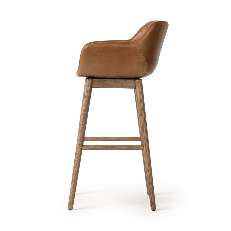 Hannah Swivel Bar + Counter Stool - Sonoma Chestnut